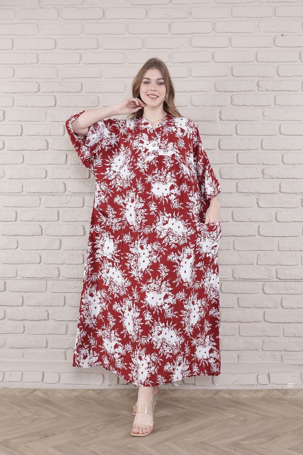 mervemoda Women s large King size woven dress Trendyol