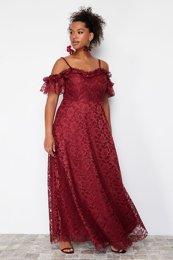Curve evening dress best sale