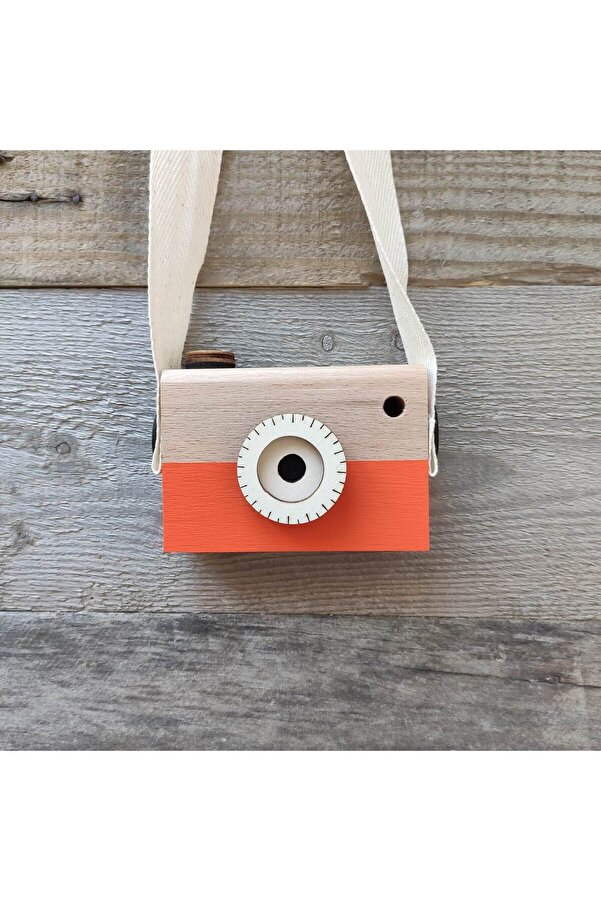 Baykuş Craft Mimarlık Ahşap Oyuncak Waldorf Fotoğraf Makinesi Eğitici Bebek Kamera Montessori 1 Adet