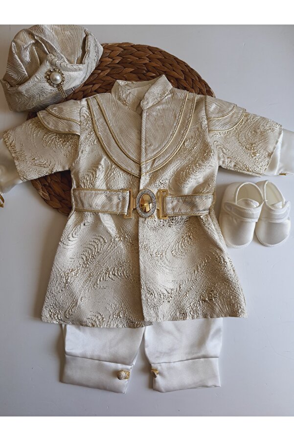 PİLEKİ BABY (PATİKLİ) 0 6 Ay Ve 1 Yaş Mevlüt Ve Sünnet Kıyafeti Bebek Mevlütlük Sünnetlik Takım