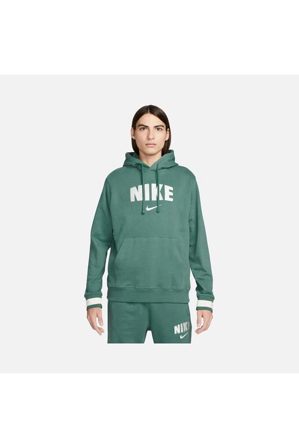 Nike Sportswear Retro Fleece Pullover Hoodie Men s Green Hooded Sweatshirt fj0555 Trendyol