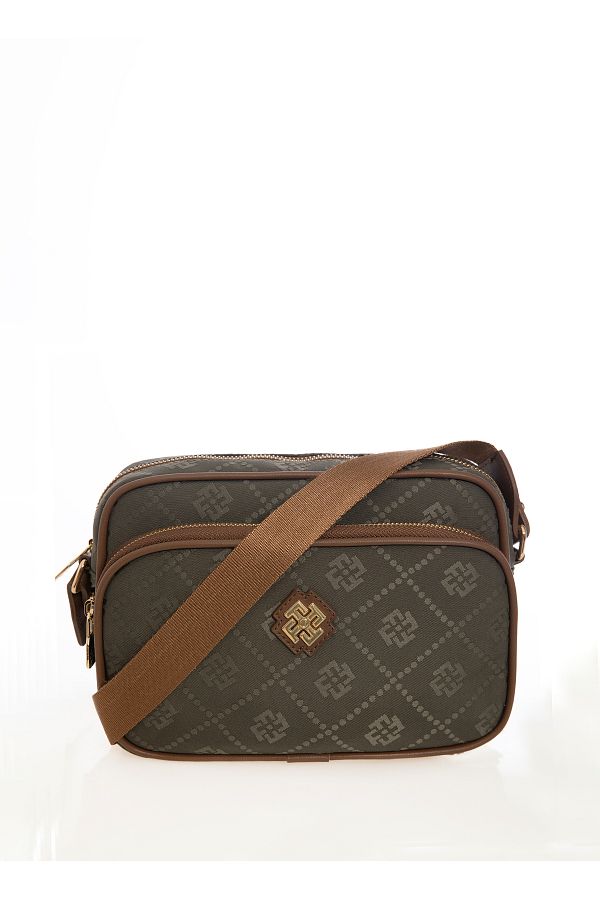 Fossil Khaki Satin Women s Crossbody Bag 25x17x8 cm 05FO24Y5002 Trendyol