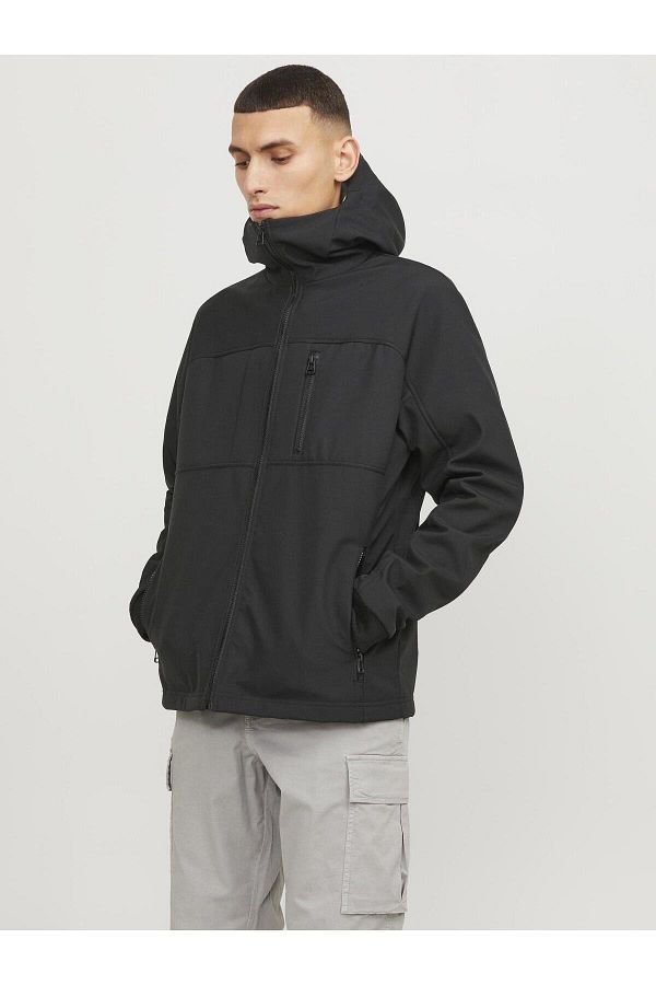 Jack Jones Jack Jones Core Jcopr me Embroidery Softshell Men s Coat Trendyol