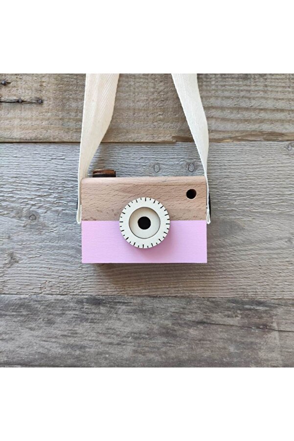 Baykuş Craft Mimarlık Ahşap Oyuncak Waldorf Fotoğraf Makinesi Eğitici Bebek Kamera Montessori 1 Adet