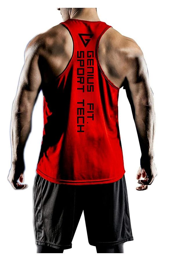 GENIUS STORE-Men's Dry Fit Y-back Gym Fitness Sports Tank Top Genius-fit 1
