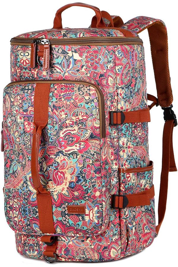 Baosha Store Floral Print Hybrid Weekend Travel Bag With Aesthetic Design and Versatile Use Possible Trendyol