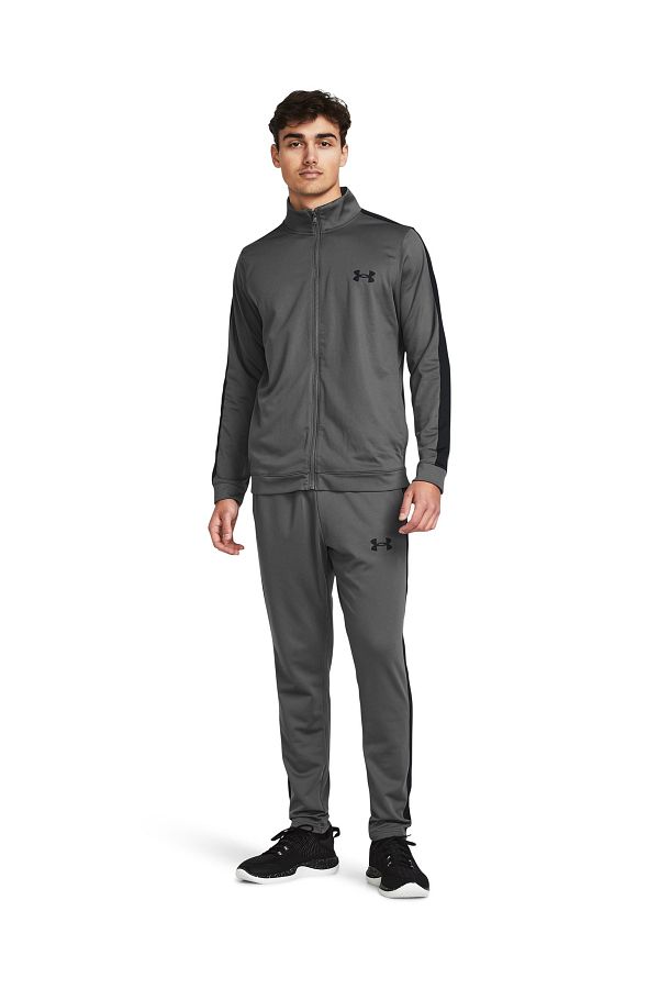 Under Armour Men s Gray Slim Fit Zippered Tracksuit Set 1357139 025 Ua Knit Track Suit Trendyol