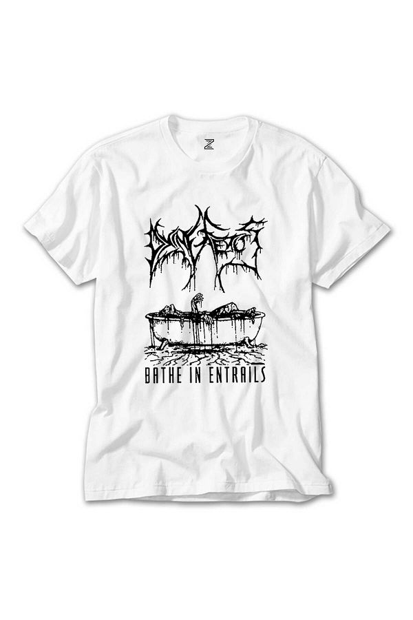 Z zepplin-Λευκό μπλουζάκι Dying Fetus Bathe in Entrails 1