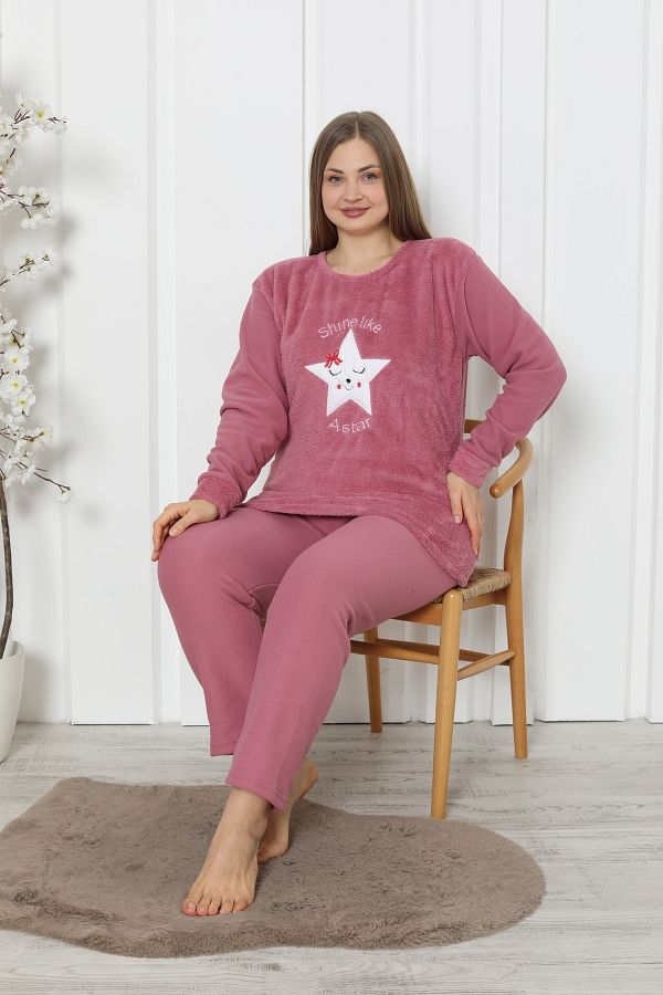 Pink pajamas plus size outlet