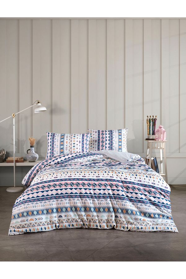 üntaş-Life Double Sided Pyramid Single Duvet Cover Set Pyramitstek 1