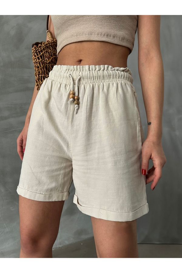 AÈC PRIVÈ-Women's New Season Premium Quality Linen Shorts 777 1
