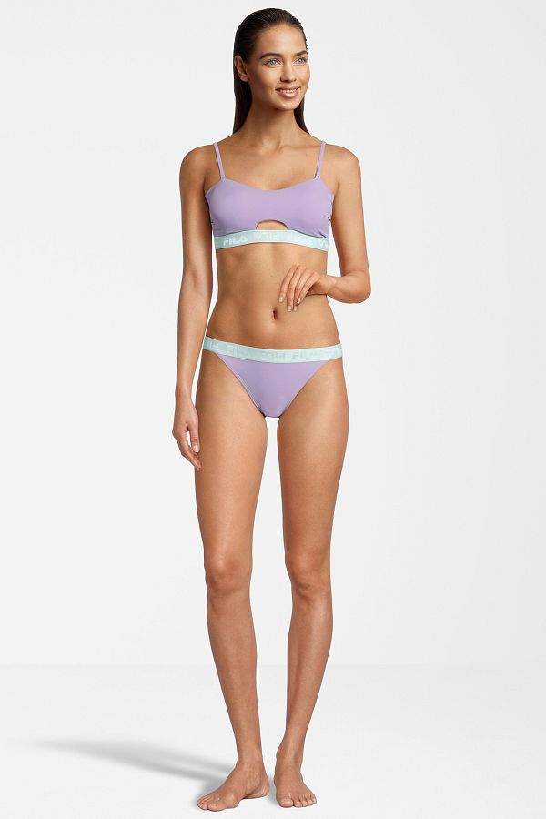 Fila Bikini Set Purple Plain Trendyol