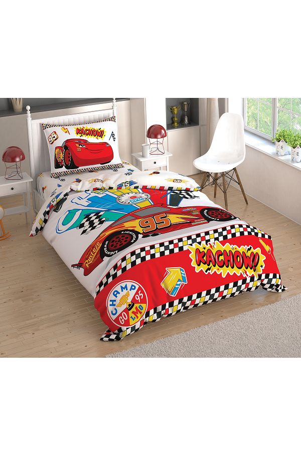 Taç-Disney Cars Kachow Cotton Licensed Bedding Set 1