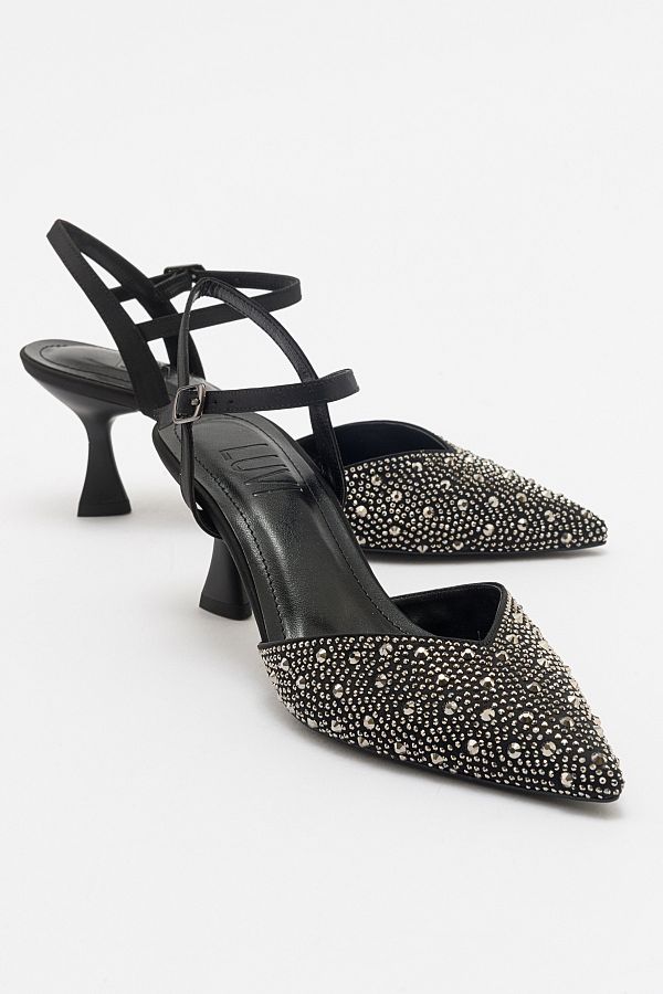 Black satin evening shoes new arrivals