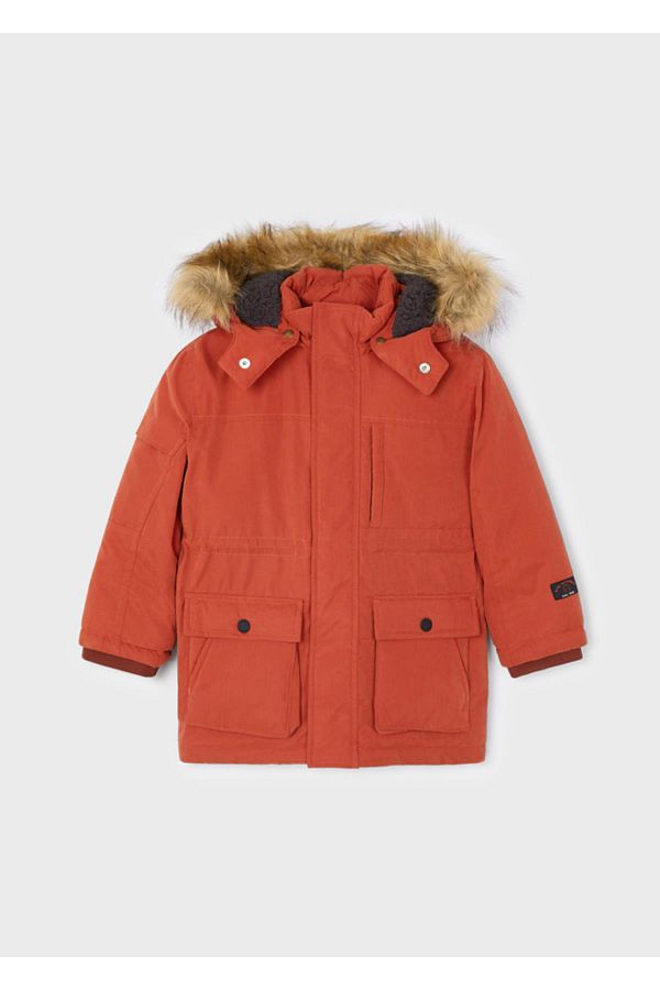 Mayoral Boys Parka with Fur Hood Trendyol