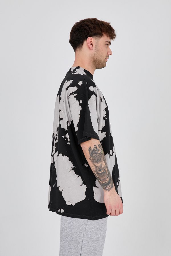 トップス XL OVY Over Dye Border T-shirts black Women's Tie Dye Tops and Shirts | Gap Factory