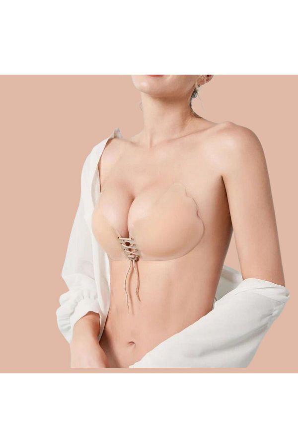 SEBURAM COLLECTION-Strapless Invisible Silicone Adhesive Breast Shaping Strapless Bra 1