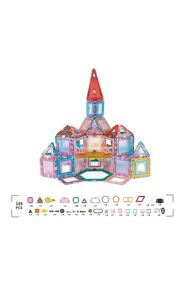 Oyuncakmatik-Magical Building Educational Magnetic Magic Building Block Set 155 Pieces 1