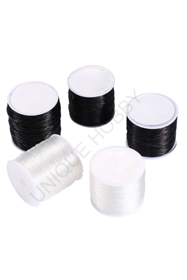 uniquehobby 1 Piece 100m Transparent Elastic Fishing Line Jewelry Making Design String Trendyol