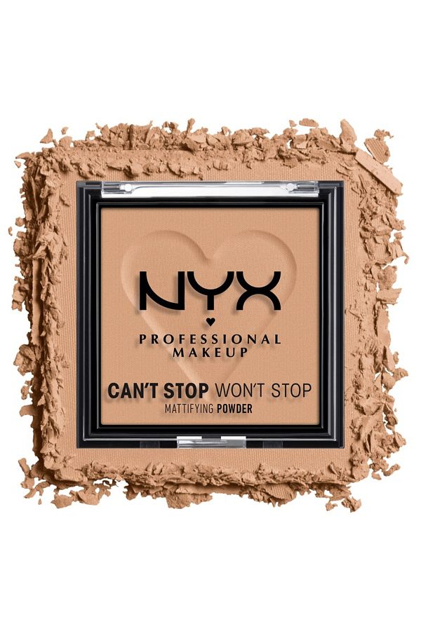 NYX Professional Makeup-Can't Stop Won't Stop Mattifying Pressed Powder-06 TAN 1