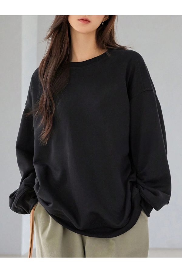 Solid color sweatshirt deals