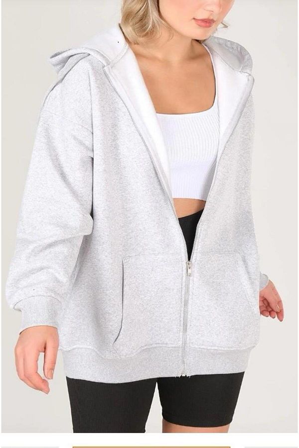 Hooded sweatshirt cardigan cheap