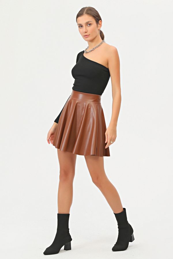 Colored pleather skirt store