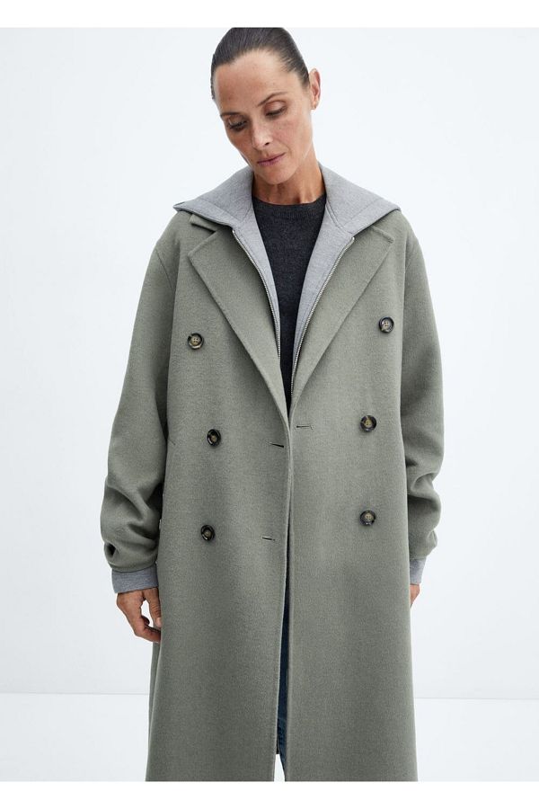 MANGO Woman-Handmade oversize wool coat 1