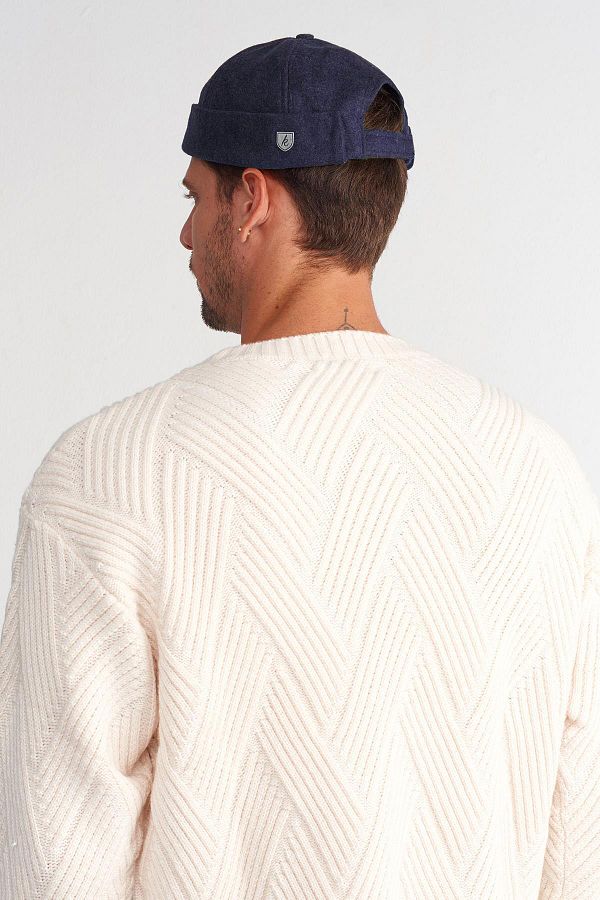 Navy wool hat hotsell