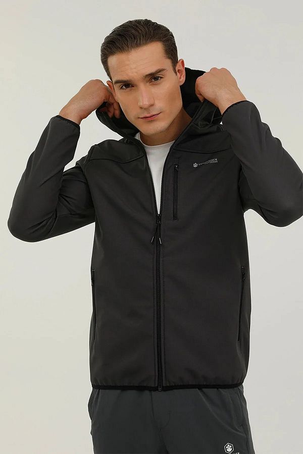 lumberjack-M-Gt16 Basic Softshell 2P Black - Anthracite Men's Softshell - 1