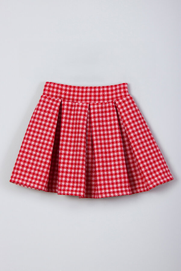 ADABEBEK Yeni Sezon Tarz Ekose Kareli Etek