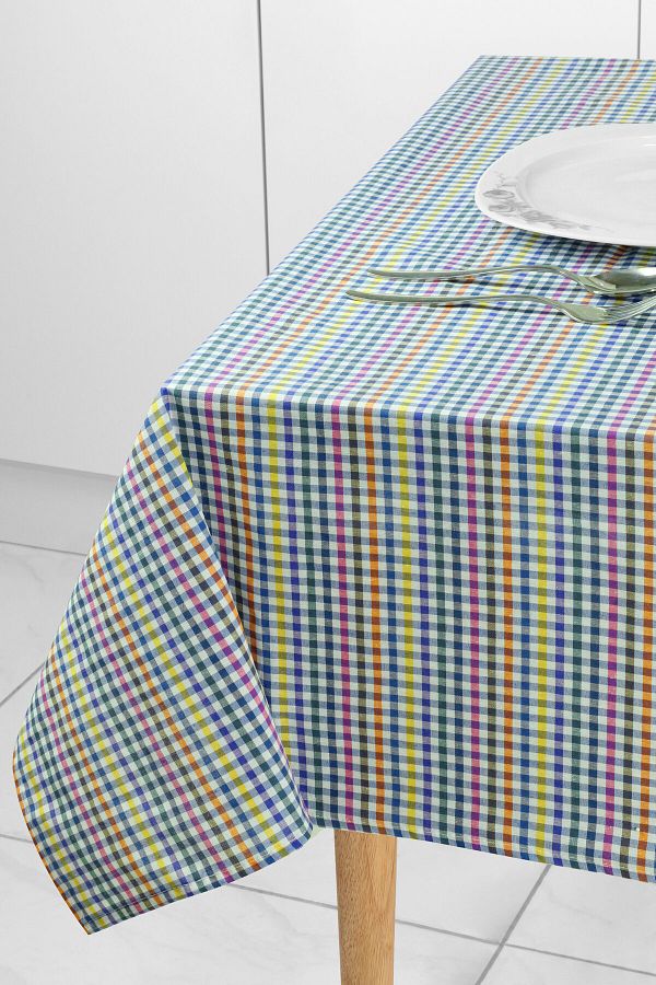 Soft Kare-130x170 Mixed Small Plaid Checkered Picnic Mat with Size Options 1