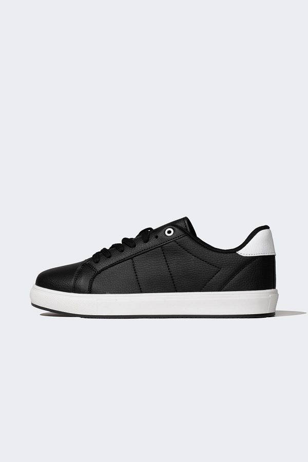 DeFacto-Men's Flat Sole Lace-Up Faux Leather Sneakers A9426axns 1
