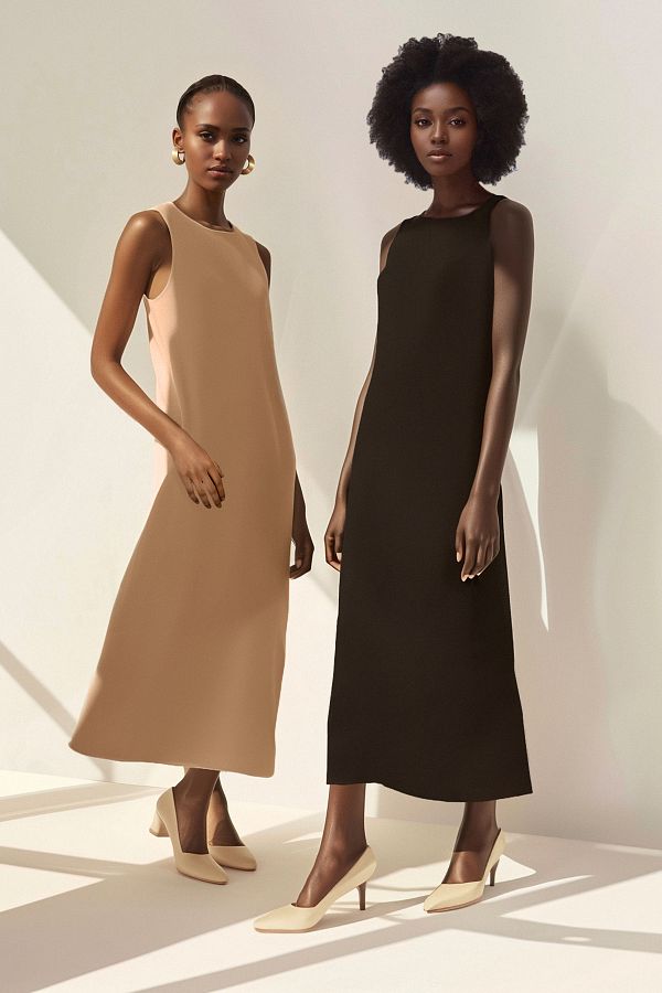 Trendyol Modest-Schwarz-Beige 2er-Pack Unterwäsche Aerobin Woven Lining Dress TCTSS23EB00146 1