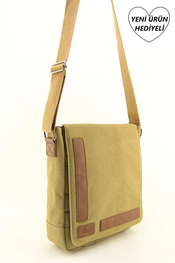 HNB-Τσάντα φορητού υπολογιστή Camel Canvas Αδιάβροχη Σχολή Εργασίας Ταχυδρόμου (ΔΩΡΟ ΧΕΙΡΟΤΣΑΝΤΑ) 1