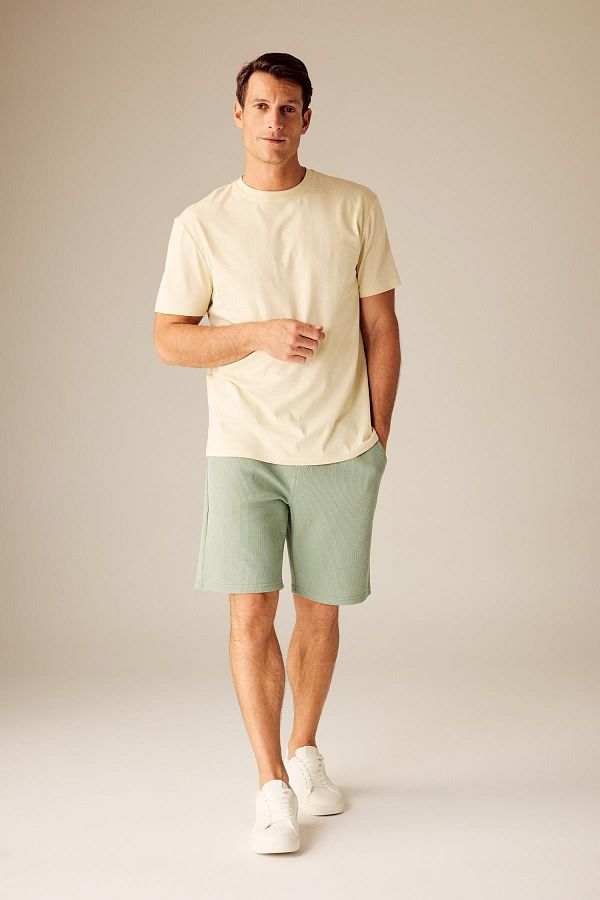 DeFacto-Slim Fit Waffle Short Z4142az23sm 1