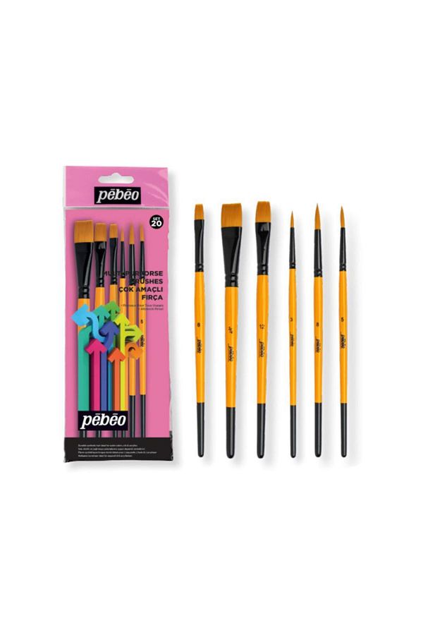 Pebeo-مجموعة فرش متعددة الأغراض مكونة من 6 قطع SET-20 1