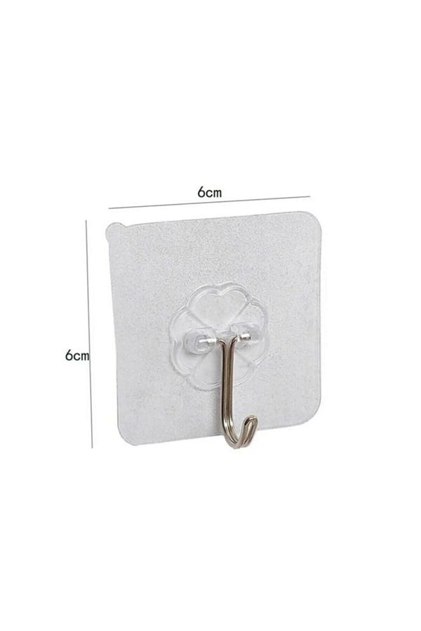 Morza 5 Pieces Transparent Strong Self Adhesive Door Wall Hanger Hook Trendyol