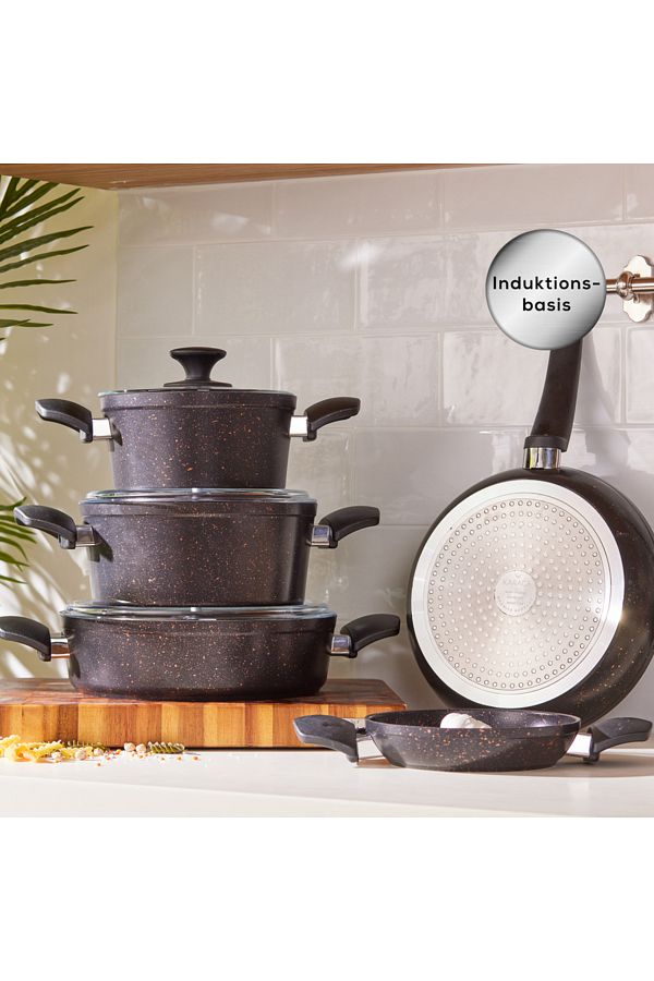 Karaca-Biogranit Black Gold 7-teiliges Topfset, Induktionsgeeignet 1