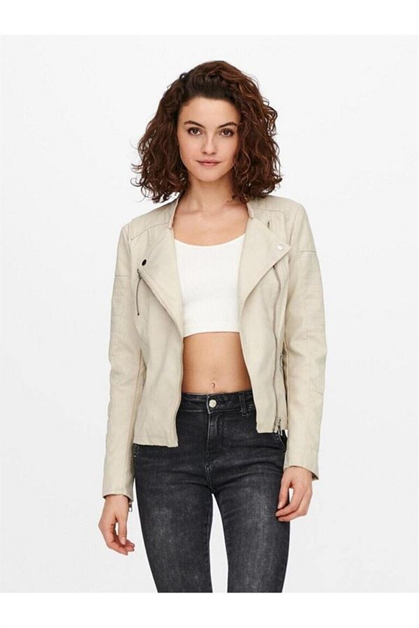 Onlava faux leather biker otw noos top