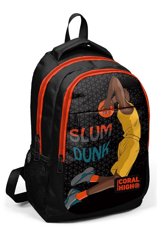 Coral High-Rucsac pentru jucător de baschet, băiat negru, școală primară, liceu 1