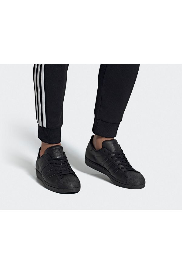 Mens black superstar shoes cheap
