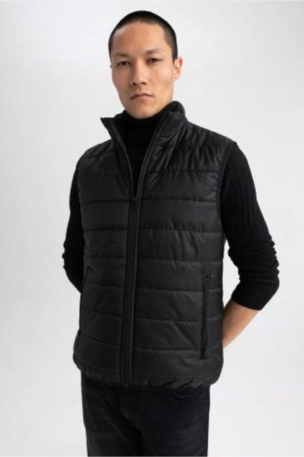 Defacto Slim Fit down Vest Slim Fit Stand Collar Zip Up Water Repellent Warmtech Thermal Insulated U4176Az23Sp Trendyol