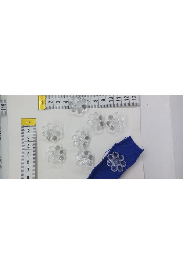 Tuhafiş-28 m.8 pieces of transparent daisy buttons come in any color. 1