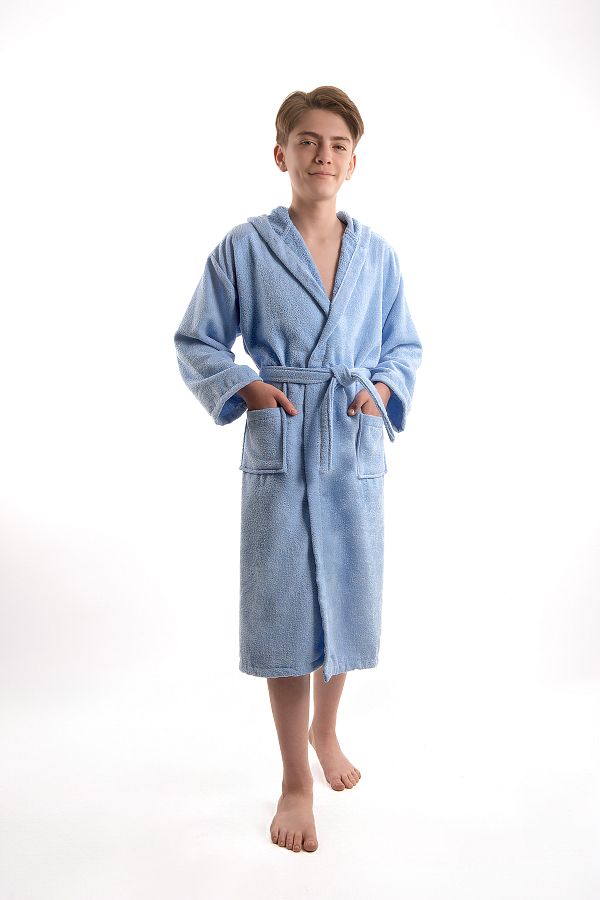 Eymir Home Collection-Μπουρνούζι Waiter Boy Young Velvet 100% Βαμβάκι 1