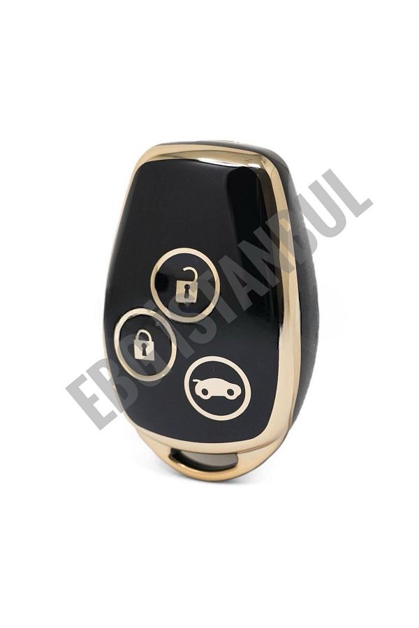 EBG İSTANBUL-Renault Clio III Trafic Master Kangoo Twingo Modus Cross 3 Button Case BLACK GOLD 1
