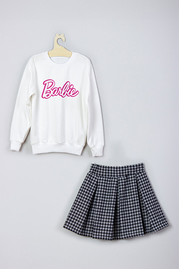 ADA BEBEK ÇOCUK Yeni Sezon Wıld Soul Baskılı Etek Sweat Takım