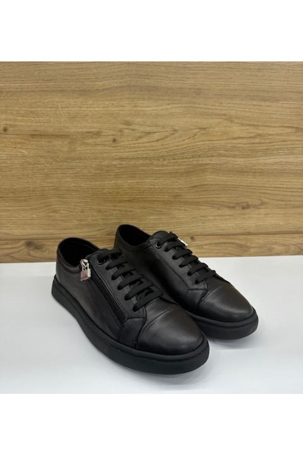 Rachel-Milano R3007 Black Genuine Leather Casual Women's Shoes 1