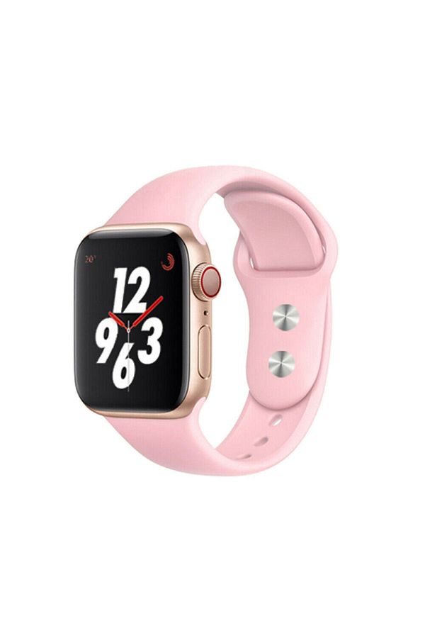 Bili im Aksesuar Pink M l Size Apple Watch 2 3 4 5 6 Compatible Se 38 mm 40 mm Sport Silicone Band Trendyol