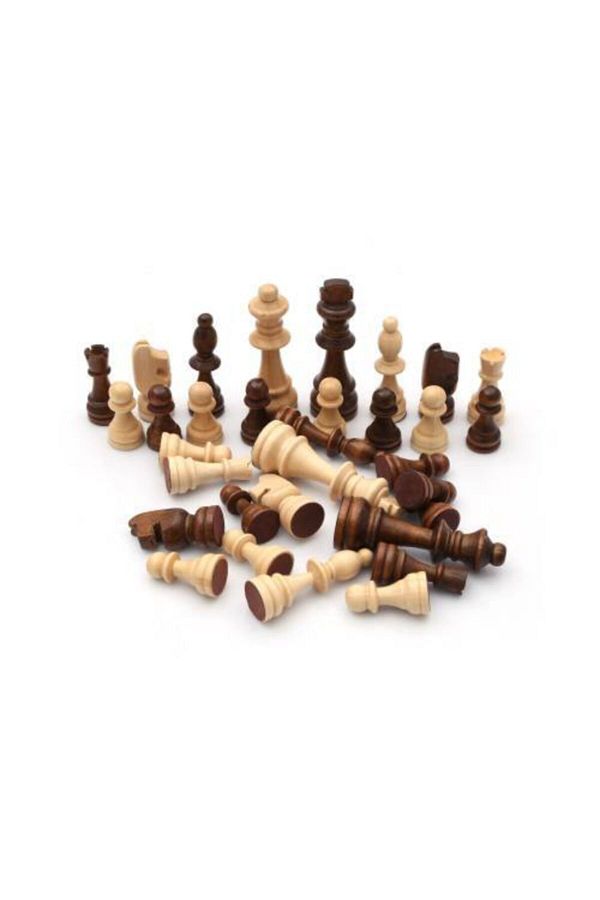 Mashotrend-Large Size Wooden Chess Piece - 9 Cm King Piece - Wooden Chess Pieces 1